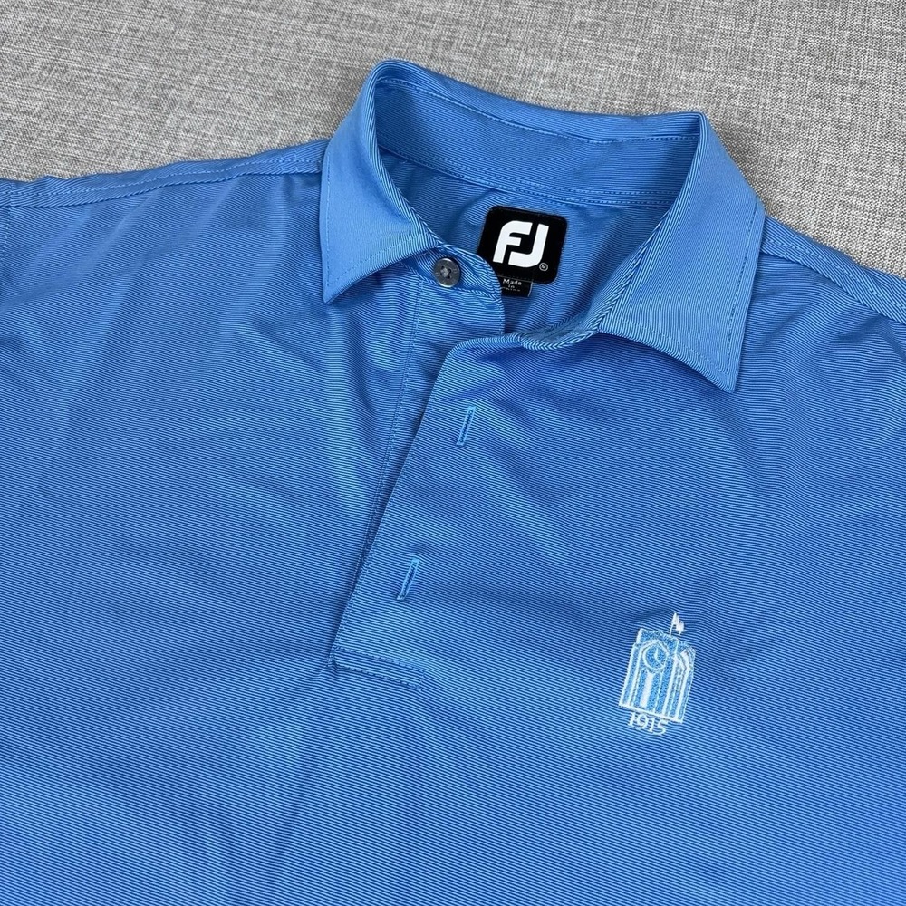 Olympia Fields Country Club FootJoy FJ Golf Polo Shirt Blue Men's Medium